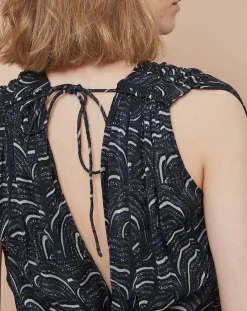 Robe Josepha vague bleue