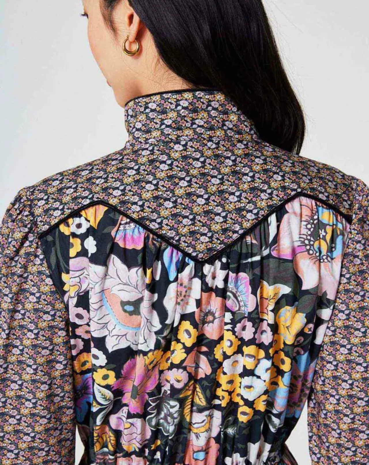 Robe longue Carnaby mix print