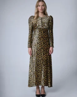 Robe longue en Velours Panther unique