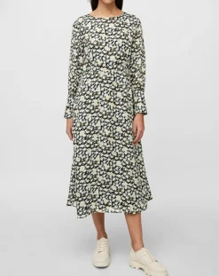 Robe longue fleurie multicolore