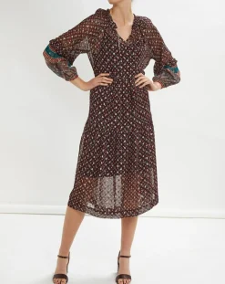 Robe longue Inès rouge