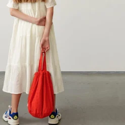 Robe longue Pattie en Coton à motif irisé écrue