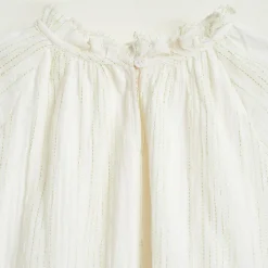 Robe longue Pattie en Coton à motif irisé écrue