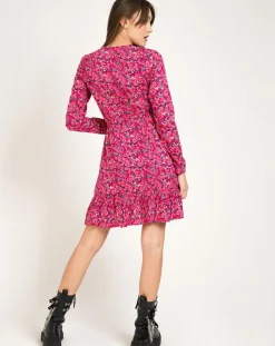 Robe Malta imprimée rose