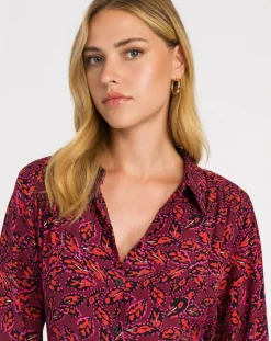 Robe Mantry livia bordeaux