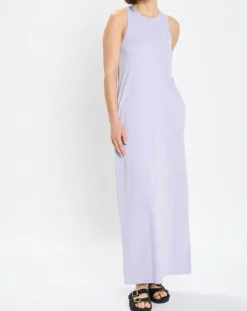 Robe maxi violet clair