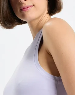 Robe maxi violet clair