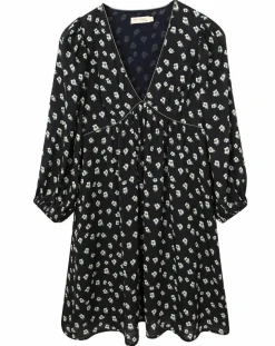 Robe Michelle à fleurs marine