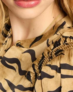 Robe Mini à imprimé tigré marron/noir