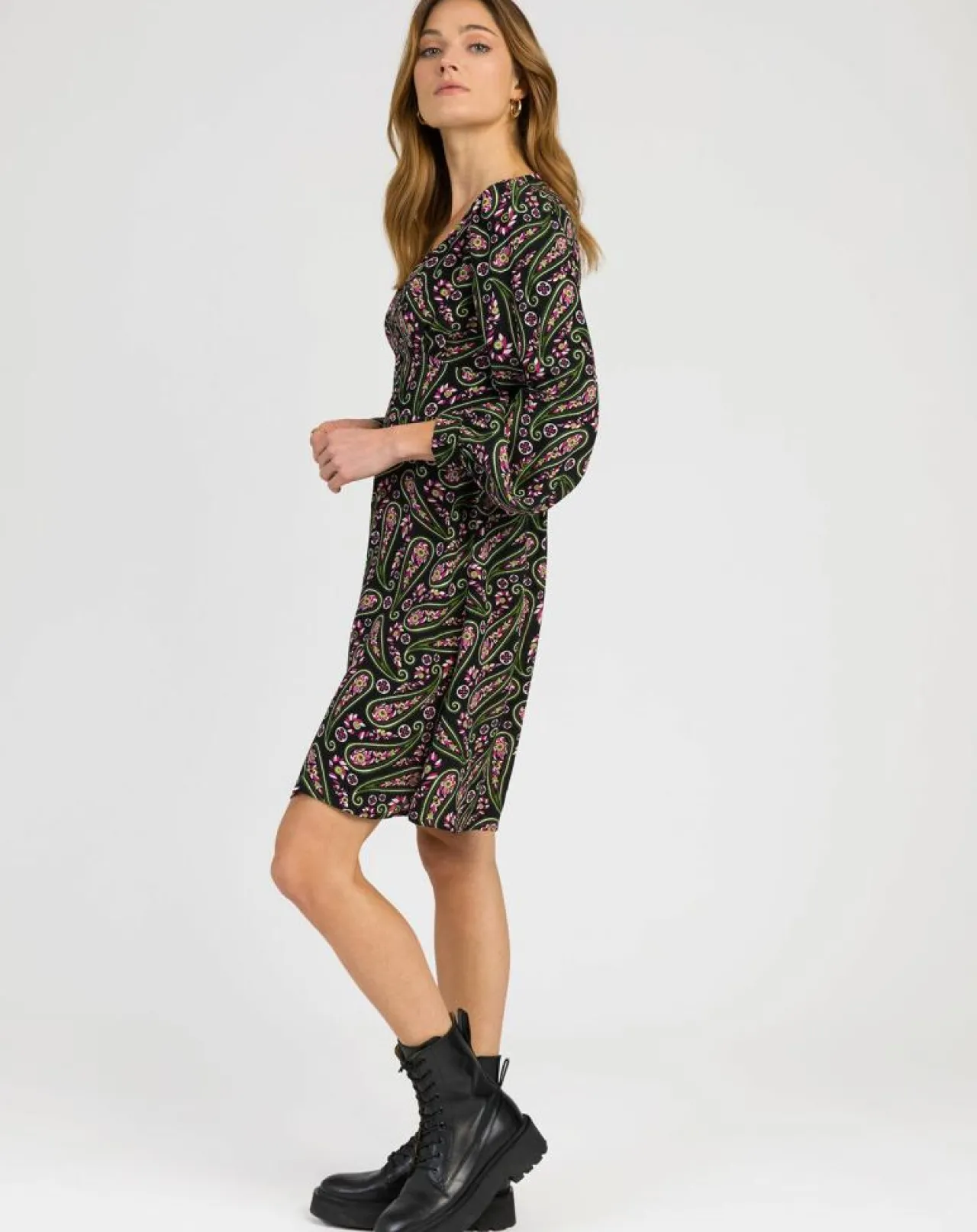 Robe Molly paisley noir