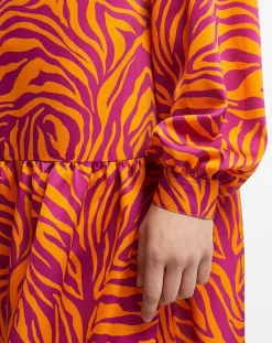Robe Oversize Sirop 2 orange/violet