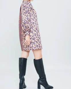 Robe Panther léopard marron