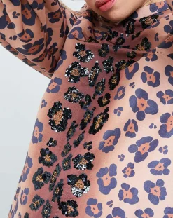 Robe Panther léopard marron