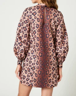 Robe Panther léopard marron