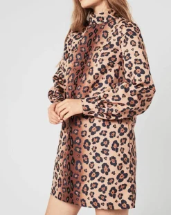 Robe Panther léopard marron