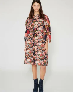 Robe Patchwork encre