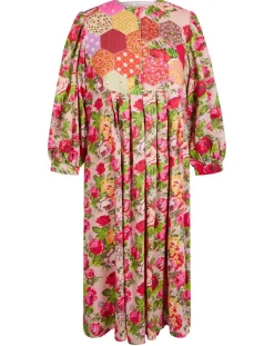 Robe Patchwork rose