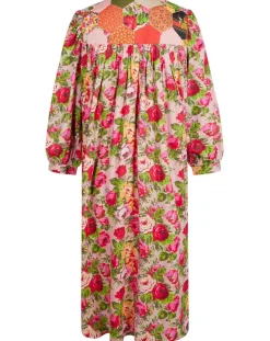 Robe Patchwork rose