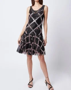 Robe patineuse en tulle noire