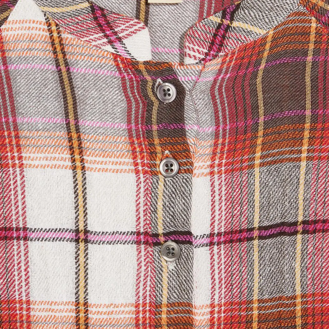 Robe Peru à carreaux bordeaux/écru