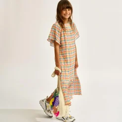 Robe Poezie à carreaux multicolore