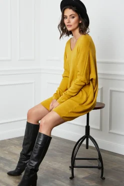 Robe Pull Laurence Moutarde