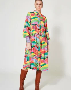 Robe Purple Country multicolore