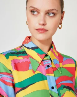 Robe Purple Country multicolore