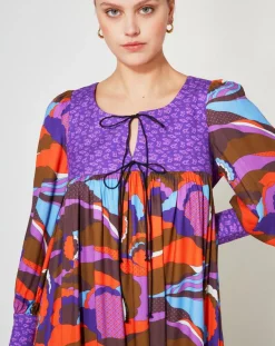 Robe Purple Country print lila