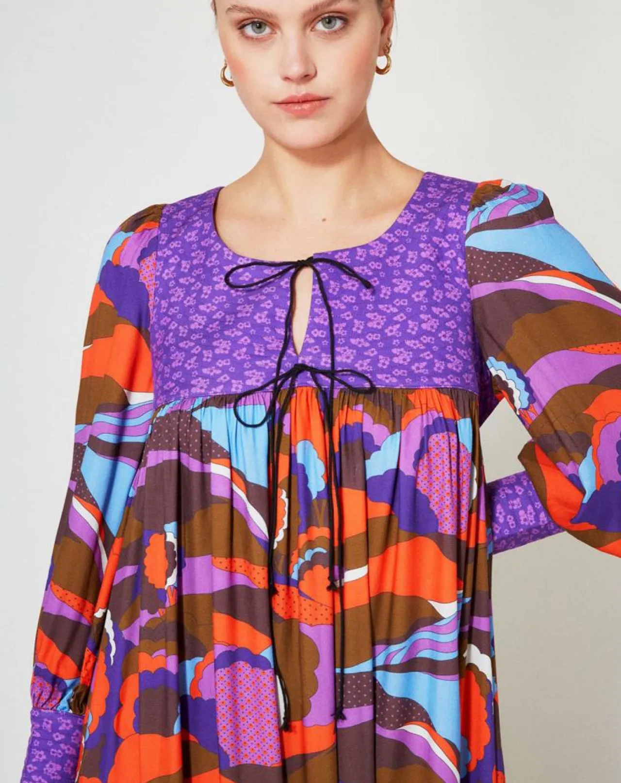Robe Purple Country print lila