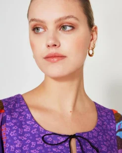 Robe Purple Country print lila