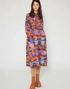 Robe Purple Country print lilas