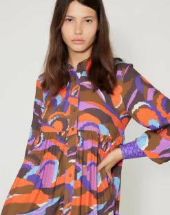 Robe Purple Country print lilas