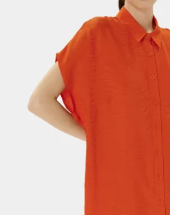 Robe Ratela motifs ton sur ton orange