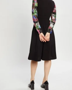 Robe Shiny Patch noir/multicolore