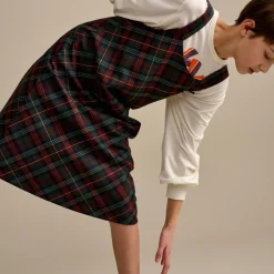 Robe tablier Sharp à carreaux multicolore