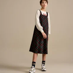 Robe tablier Sharp à carreaux multicolore