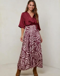 Robe Yasmine bordeaux
