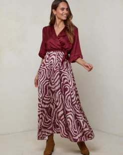 Robe Yasmine bordeaux