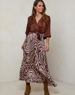 Robe Yasmine marron