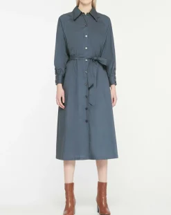 Robe-Chemise Pom gris foncé