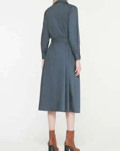 Robe-Chemise Pom gris foncé