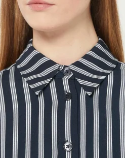 Robe-Chemise Pimi à rayures bleu marine