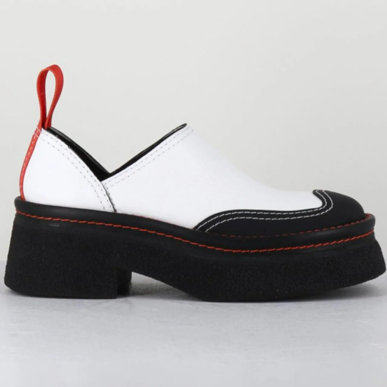 Sabots en Cuir Mercedes blancs - Talon 6 cm