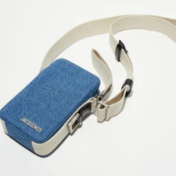 Sac à bandoulière Le Cuerda Homme bleu - 11x18 cm