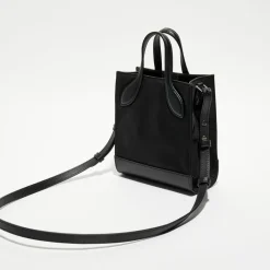 Sac à main en Cuir Bally avec logo noir - 22x18 cm