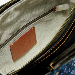 Sac à main en Cuir Rogue imprimé bleu foncé - 24.9x13.9x30.9 cm