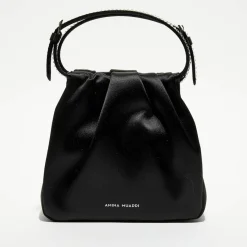 Sac à main en Soie cristal Vittoria noir - 16.5x16x7 cm