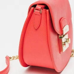 Sac bandoulière en Cuir Metropolis Mini rouge 17x15x8 cm