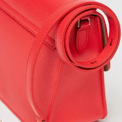 Sac bandoulière en Cuir Metropolis S rouge 21x16x8 cm